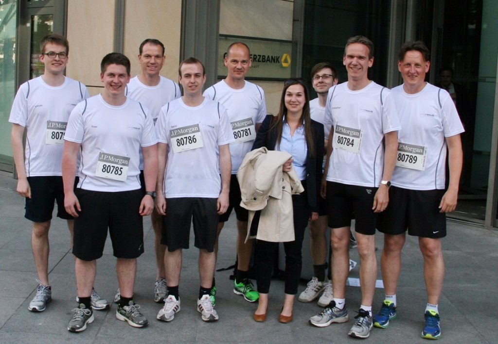 „Im Team ans Ziel“ – JP Morgan-Firmenlauf 2015