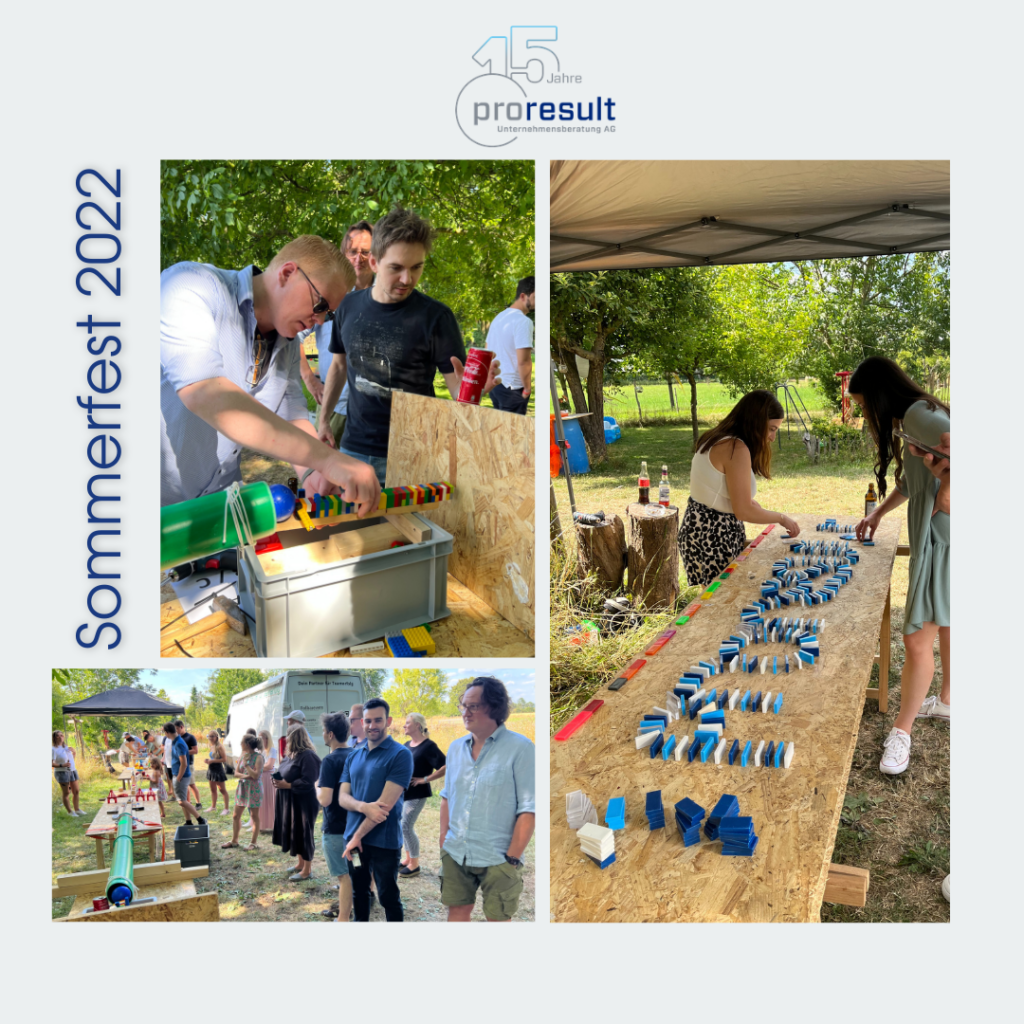 proresult Sommerfest 2022 – ein Sommermärchen mit Dominoeffekt 