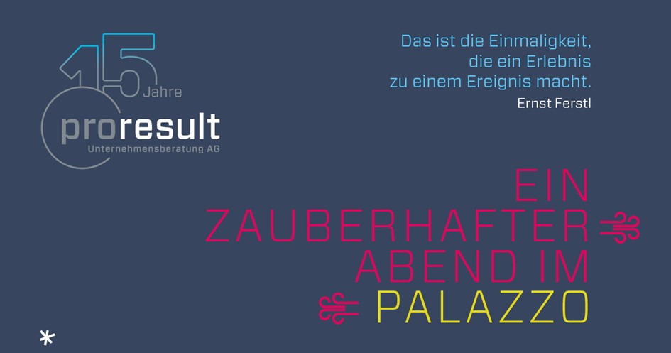 15 Jahre proresult Unternehmensberatung